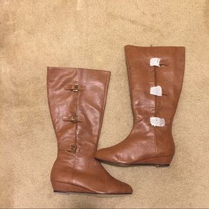 NEW Jessica London Tall Cognac Boots 9WW